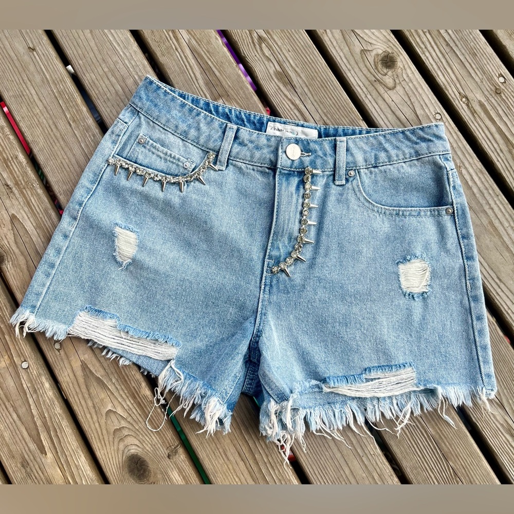 Ban-Jara Boutique Taylor Swift Inspired Embellished Denim Shorts